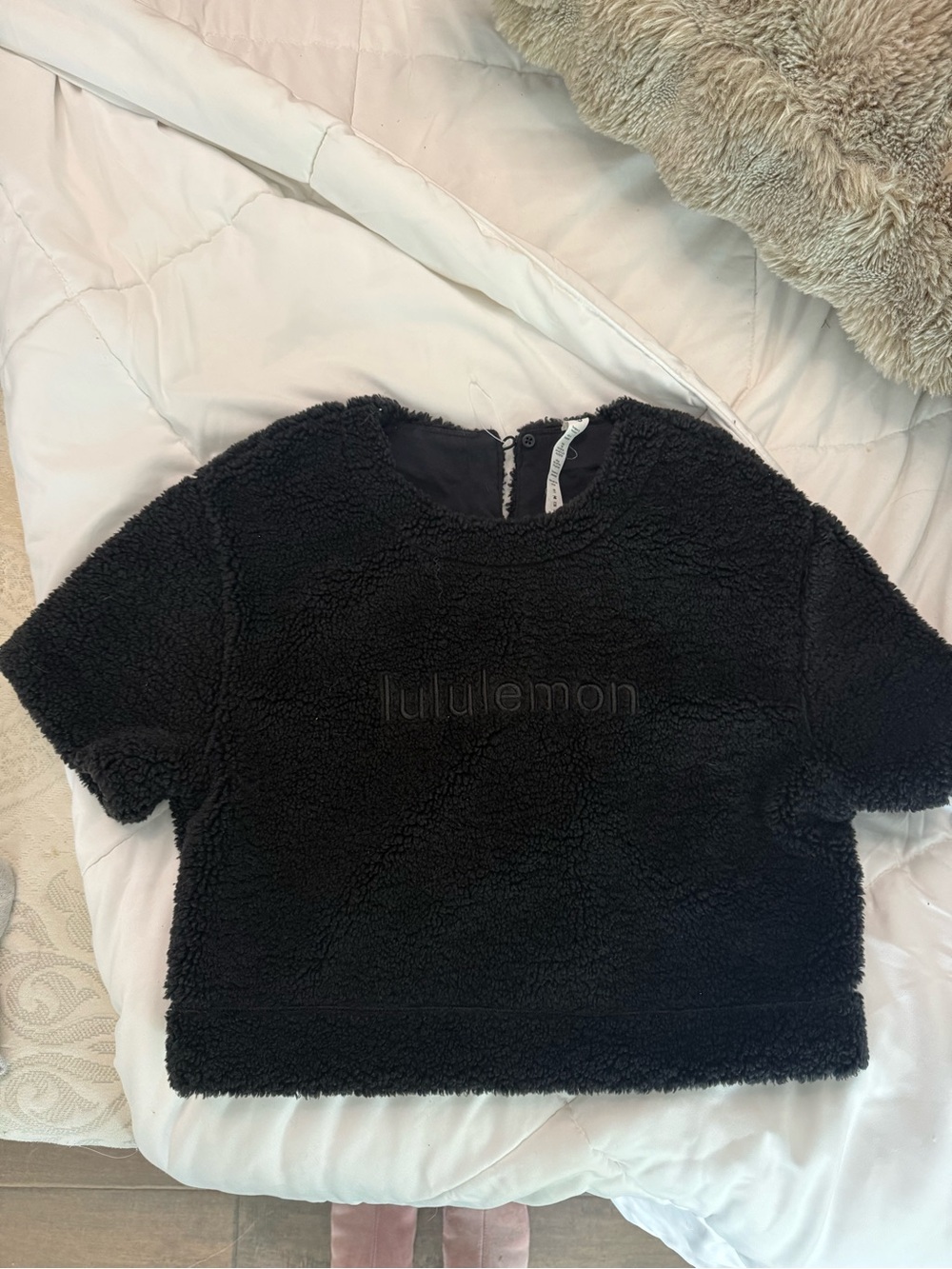 lululemon athletica Black Plush Sherpa Pullover
